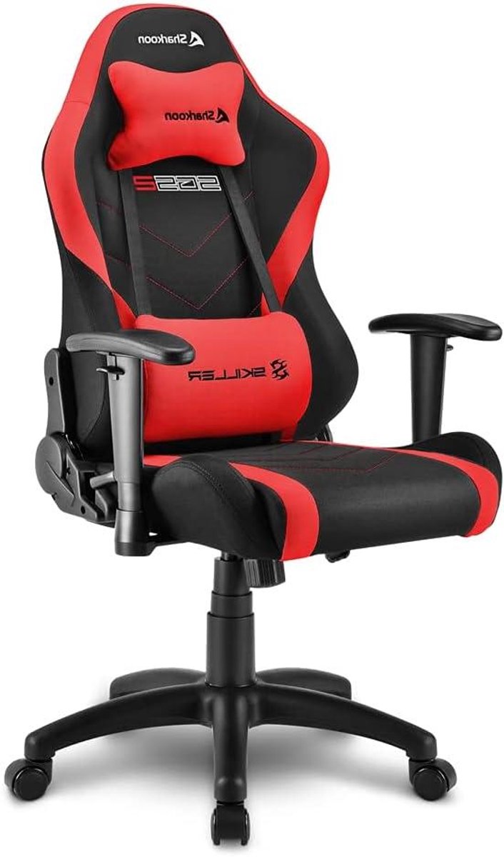 Kinder Gamestoel - Speelstoel Bureau - Comfortabel Zitten - Verstelbare Rugleuning - Max 160cm - Rood