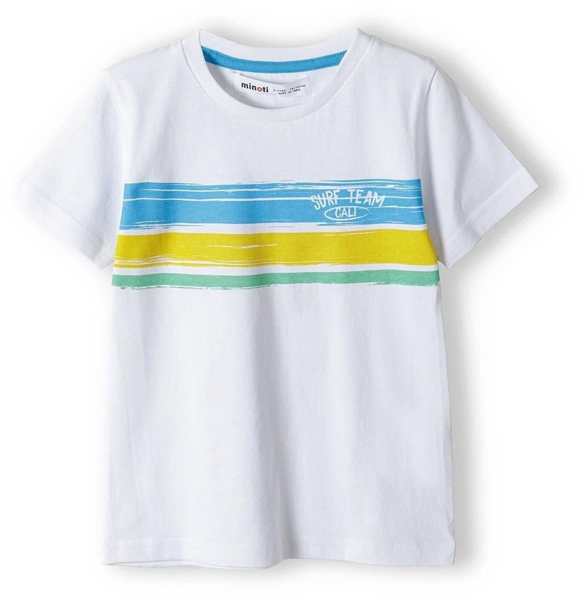 Minoti t-shirt jongens wit surf print - korte mouw