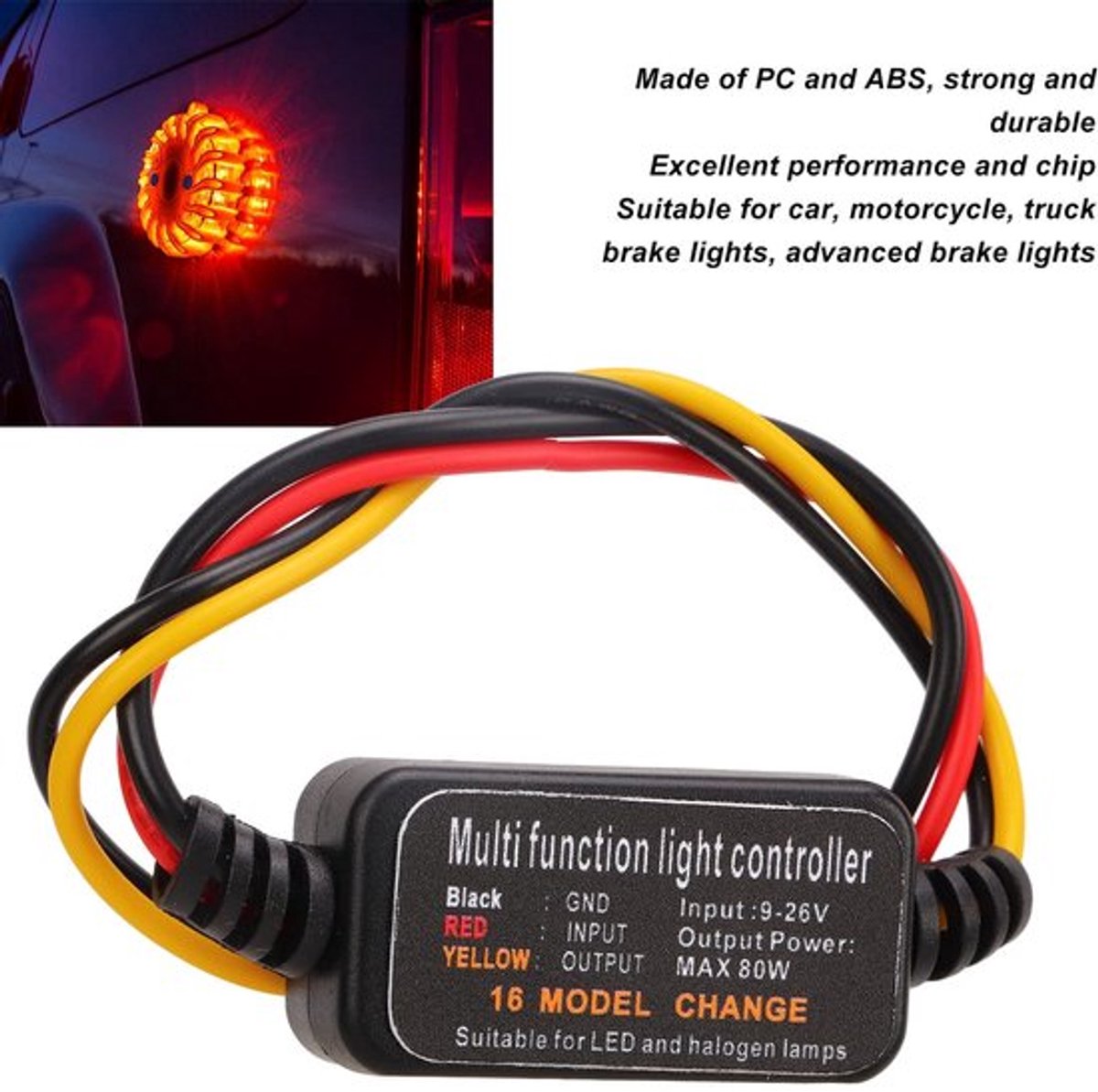 Vt products - LED Remlicht Flasher - 4pcs Achterlicht Flasher
