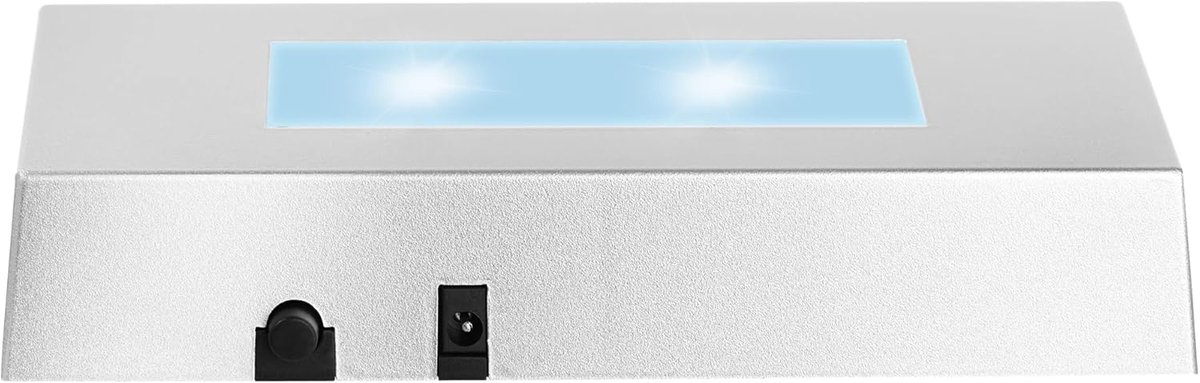 LED-displaystandaard met voet, diverse kleuren, lichtgevende standaard, kleine LED's die van kleur veranderen, 3D-glaskristalkunst, decoratie voor feestdagen