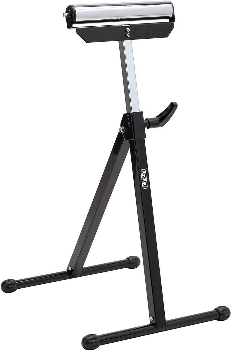 Roller Stand - Rolondersteuning Werkbank - Ondersteuning Lange Werkstukken - In Hoogte Verstelbaar - 64 x 125 x 9 cm