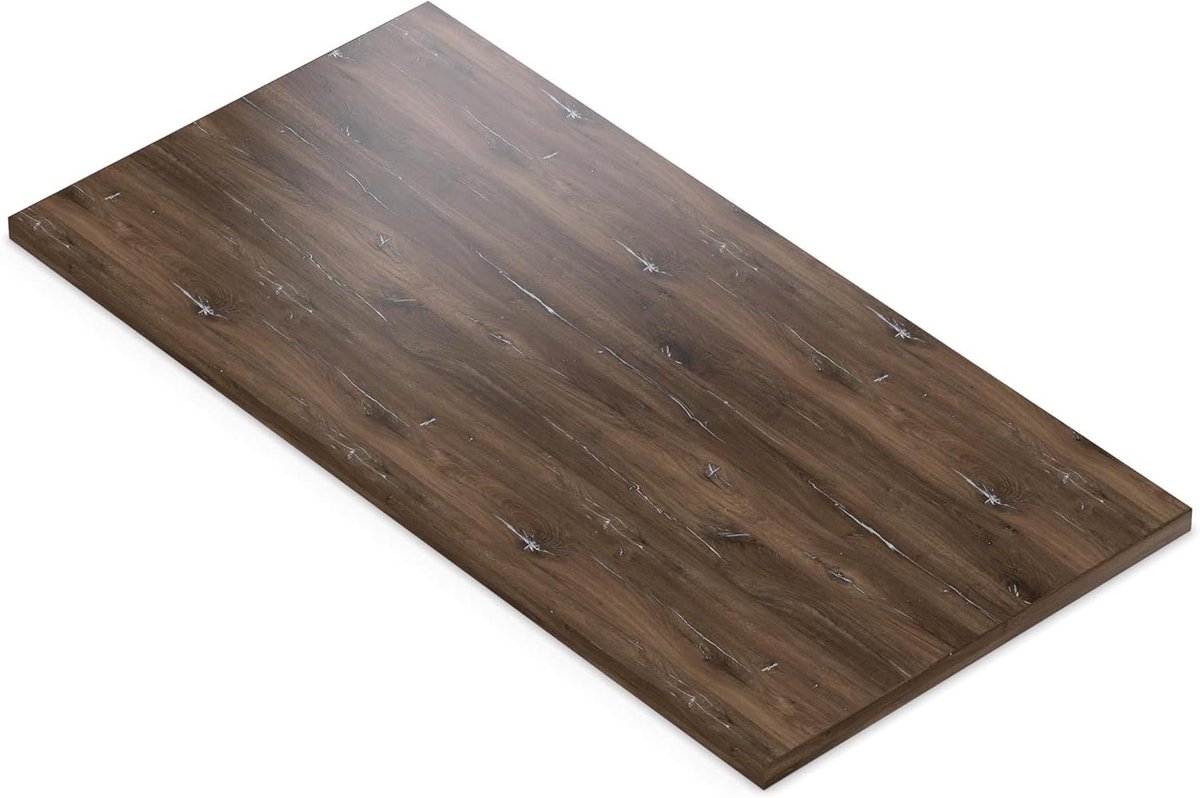 Tafelblad Eiken - Bureau blad Werkblad - Meubel maken - Robuuste ABS-rand - 80x50 cm - Eiken Bijoux