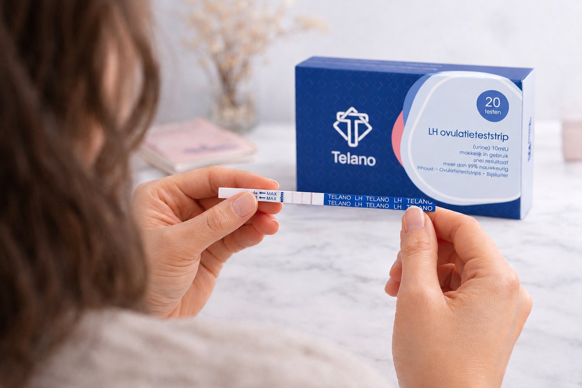 Telano Ovulatietest 20 stuks Dipstick Gevoelig - 1x Zwangerschapstest Strip - Ovulatiekalender – foto 4