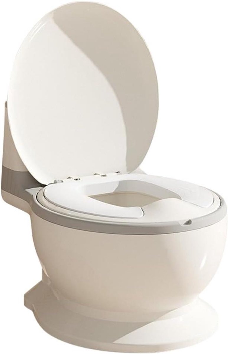 Babytoilet - Peuter potje - Zindelijkheid trainen - Met geluid - Tot 50 kg - Grijs