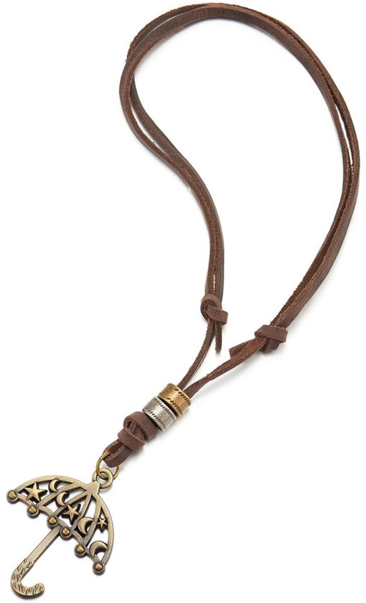 Vt products - Dames verouderde messing paraplu hanger ketting