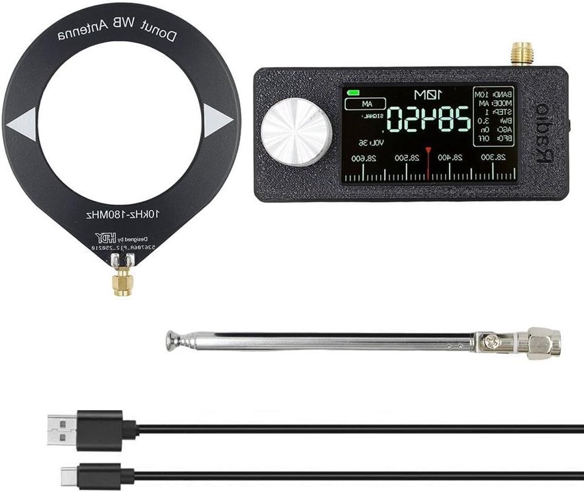 Draagbare Radio Ontvanger - Mini Radio - Luisteren naar zenders - 1.9 inch IPS scherm