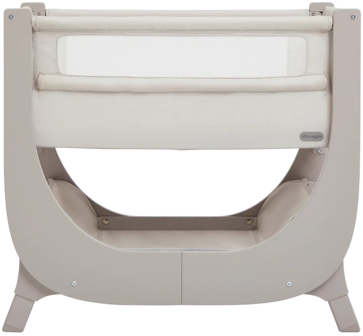 Shnuggle Air Lite Bedside Sleeper Taupe – Co-Sleeper & Vrijstaand Wiegje – Verstelbaar in Hoogte – Inclusief Matras
