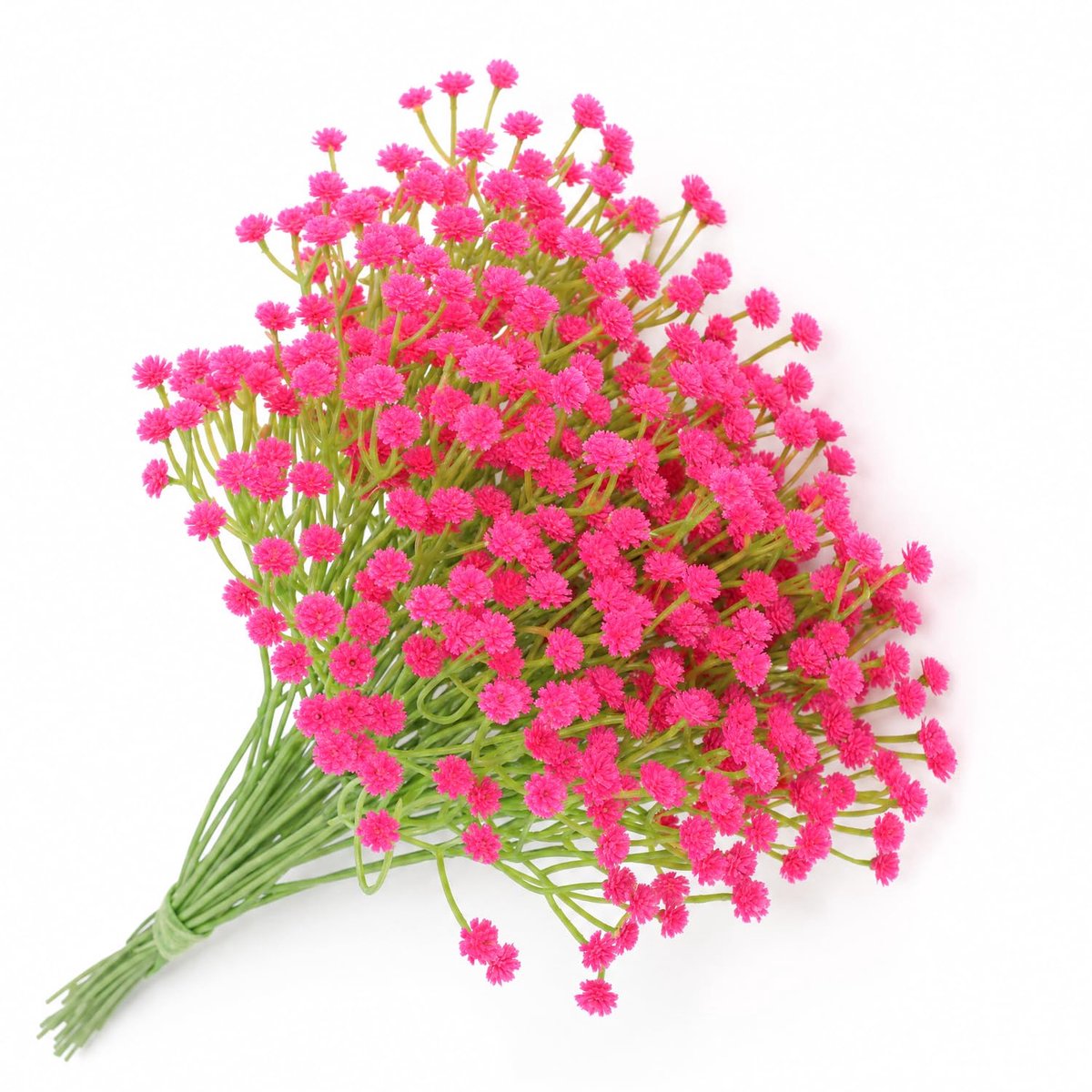 15 stuks kunstmatige gipskruid, 29,5 cm kleine kunstbloemen voor vaas, bruiloft centerpieces, boeket, feest- en huisdecoratie (Rozerood)