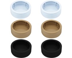 Voerbakken voor Reptielen - 6 Stuks Anti-Ontsnapping Voerbakken voor Baardagamen, Geko's en Hagedissen - Morsbestendige Plastic Meelworm Beker voor Terrarium Gebruik in 3 Kleuren