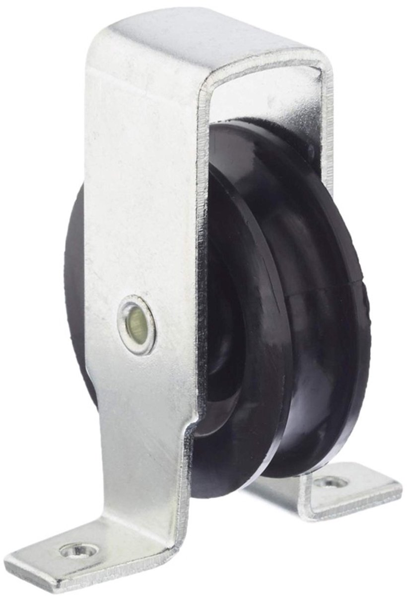 Staande katrol - 40 mm katrol 6.5mm diameter kabel - katrol met voetplaat