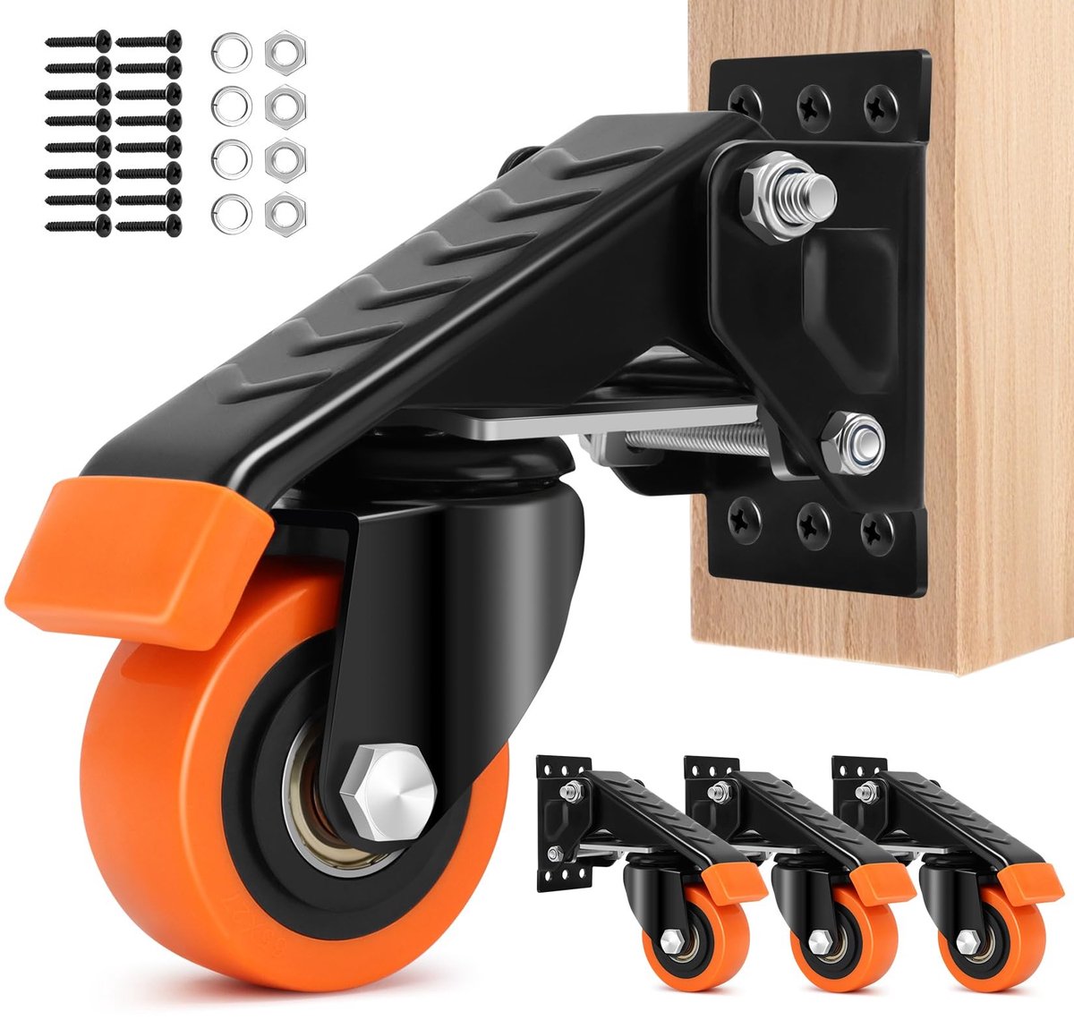 Dailygoods - Werkbank Wielen - Zwaarlastrollen met Draagvermogen tot 300 kg