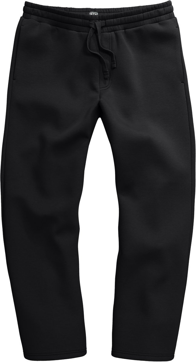 STHUGE - Heren - Sweatpants elastische tailleband baggy fit - Zwart - Maat 5XL