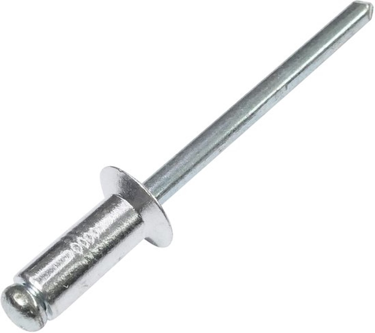 Jhubersproducts - Set van 100 Blindklinknagels - Aluminium en Staal - Verzonken Kop