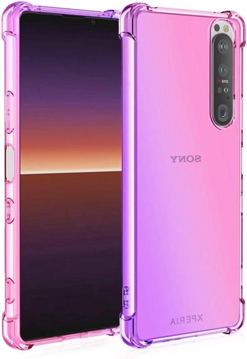Paarse roze ultra-dun anti-vlek case voor smartphone