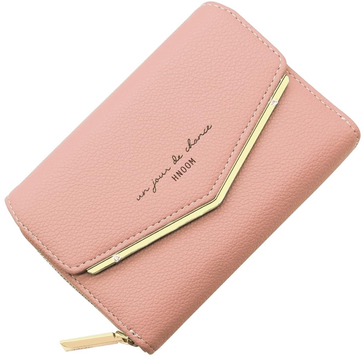 Dailygoods - Kleine PU-lederen Damesportemonnee met Ritssluiting en Creditcardhouder