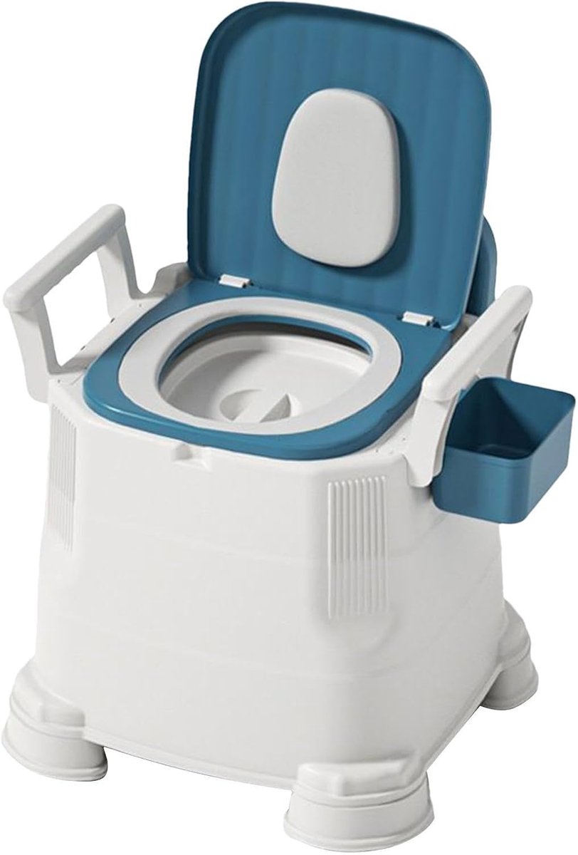 Kampeertoilet - Draagbare WC - Buiten Zitten - Geurbeheersing - 46x42x52 cm - Wit