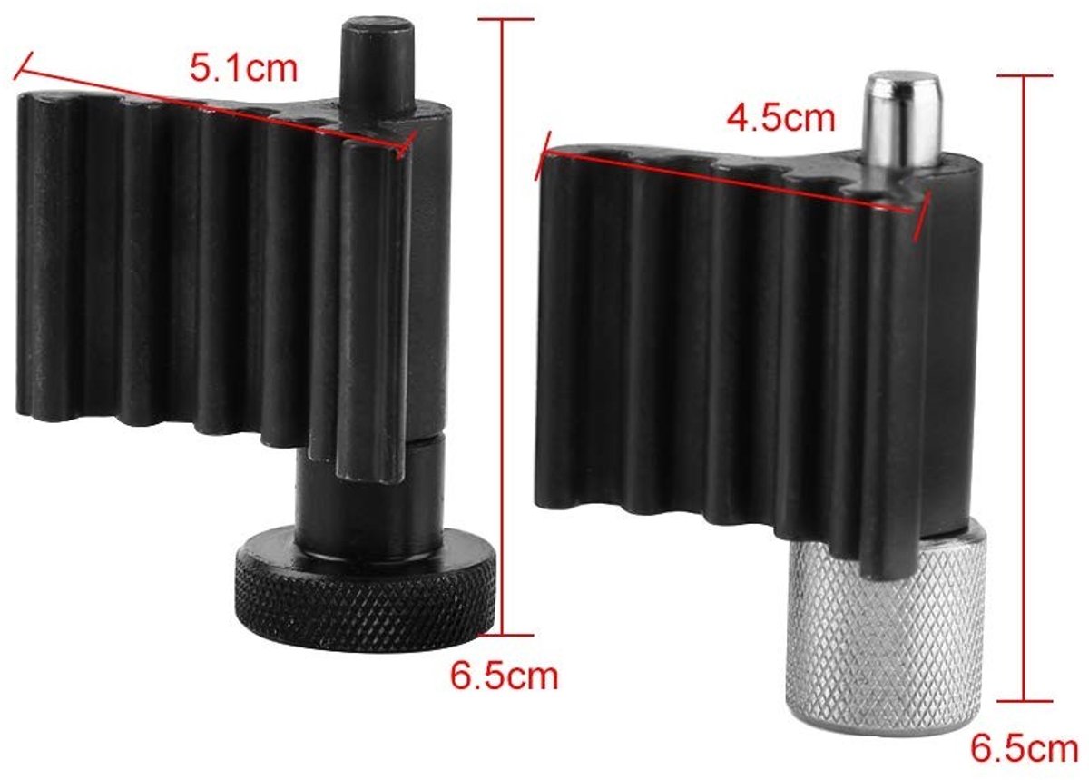 Dailygoods - Motor Timing Gereedschap Set - 6 Stuks - Precisie en Duurzaamheid - Zilver en Zwart - Timing Riem Gereedschap - Professioneel Gebruik - G...