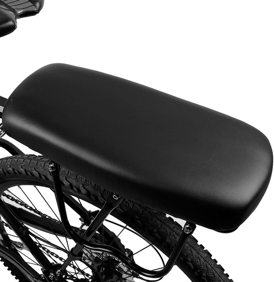 Dailygoods- Fiets Achterzitkussen Veiligheid - PU Lederen Kussen - Achterbank Kinderfiets - Fietsaccessoires - Zacht Kussen - Geschikt voor Kinderen - Fietsstoeltje