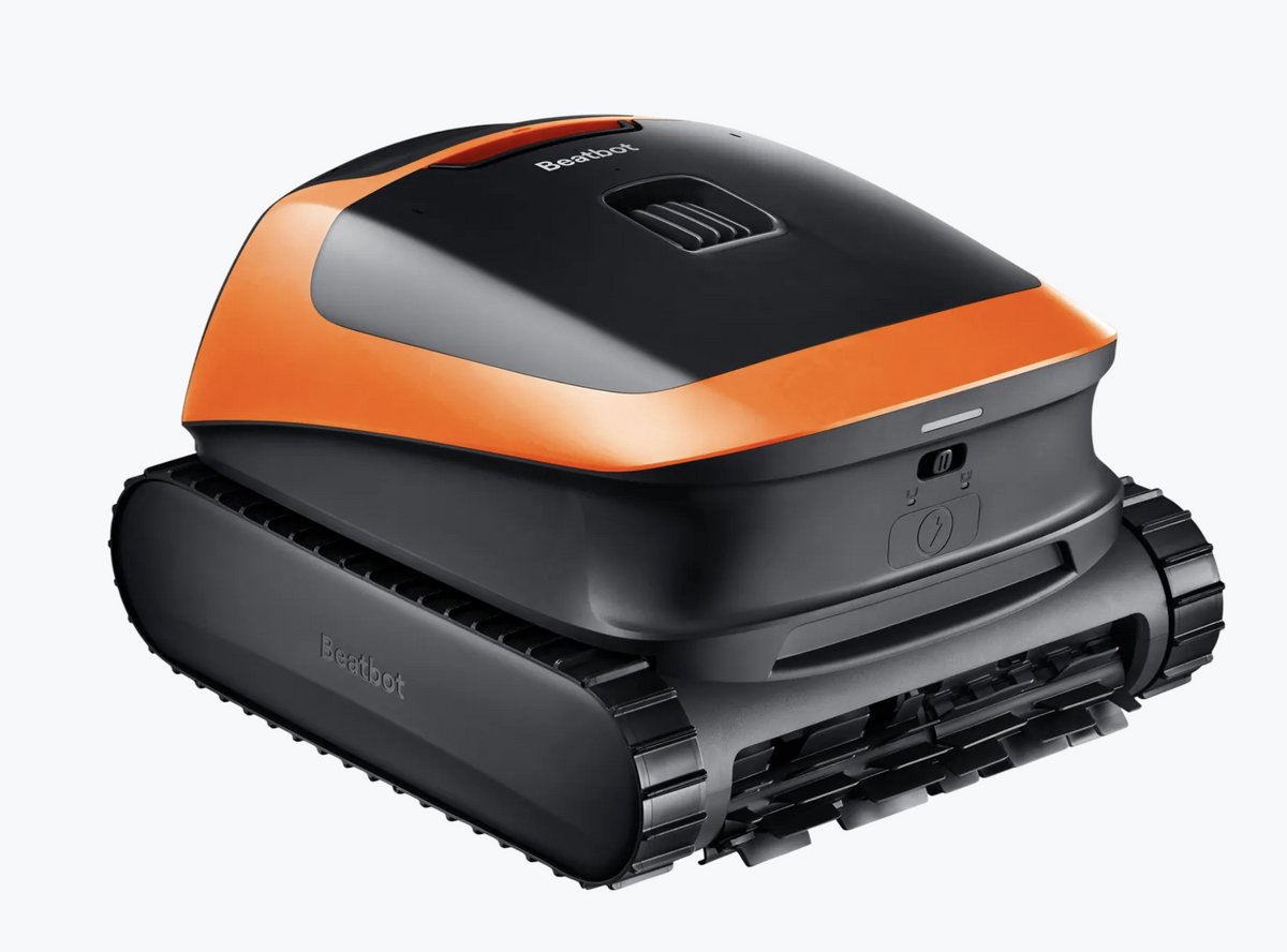 Beatbot Sora 30 Zwembadrobot - 4 in 1 reiniger met ondiepe reinigingsfunctie - 6800 GPH vermogen - Slim parkeersysteem - 5 liter capaciteit voor bovengrondse - Ingegraven zwembaden tot 3229 vierkante voet - Levendig oranje