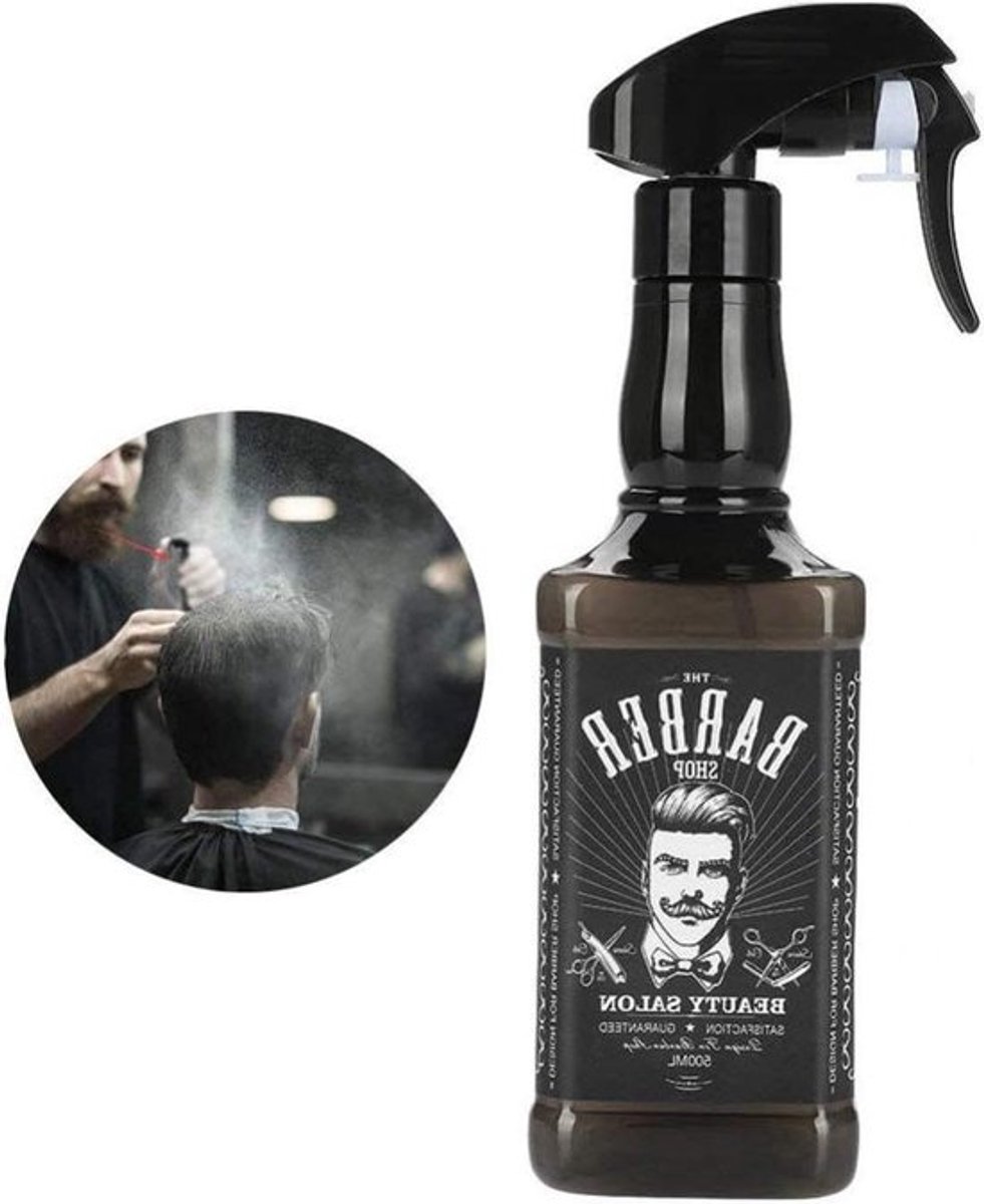 Plantenspuit 500ml Plastic Kappers Spray Fles Salon Kapper - Haar Tools Water Sproeier Zwart