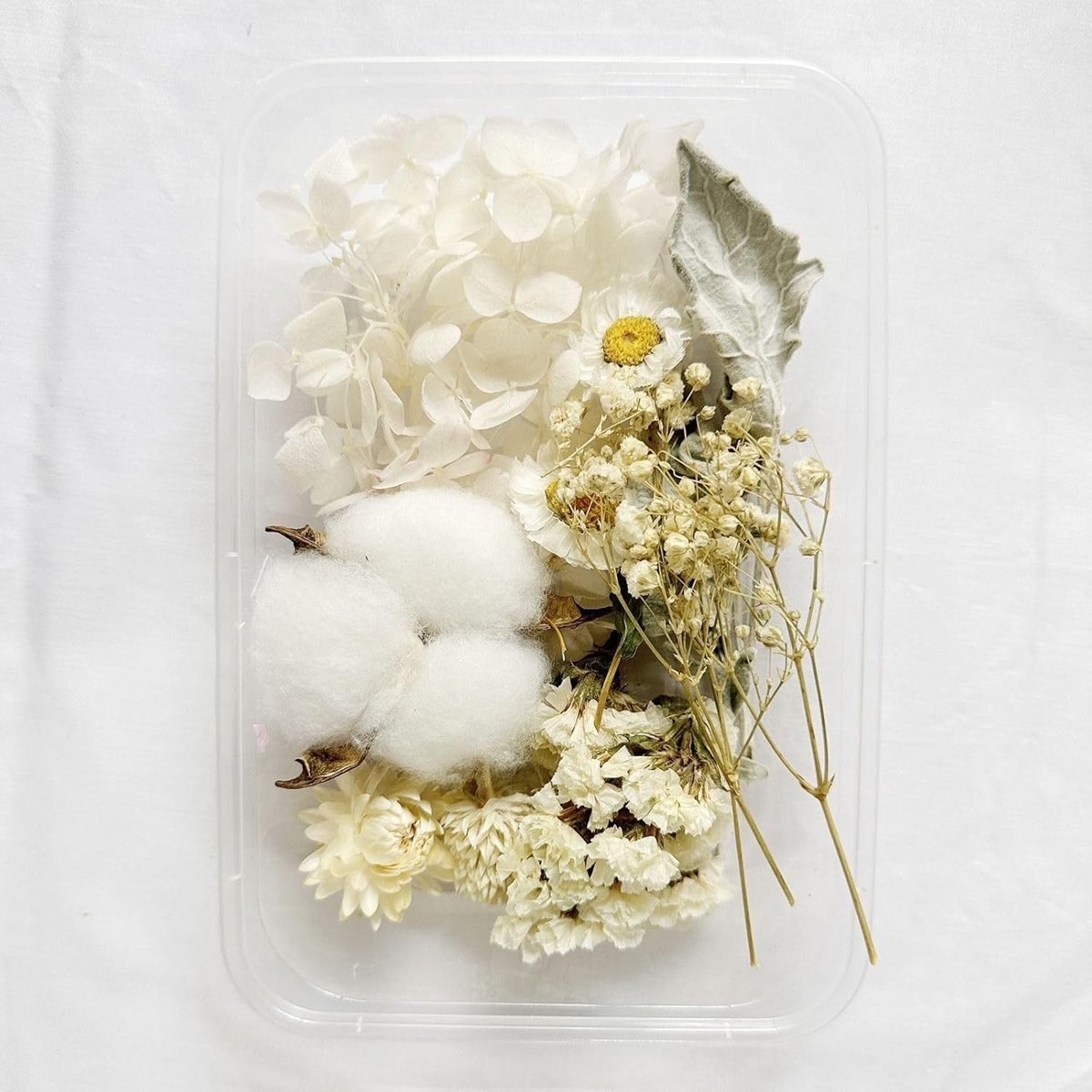 Set van 4 gedroogde bloemen voor knutselen en scrapbooking, natuurlijke decoratie voor epoxyhars en kaartontwerpen (roze, willekeurige bloemen)