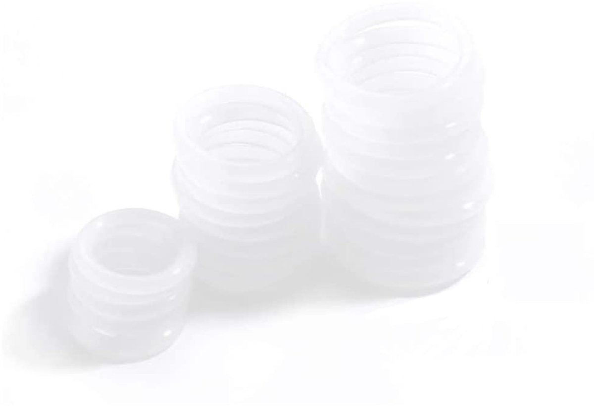 Siliconen O-ringen voor afdichting, witte rubberen ringen voor mengkraan, 18 * 4 mm, 20 stuks, duurzame afdichtingsoplossingen voor sanitair