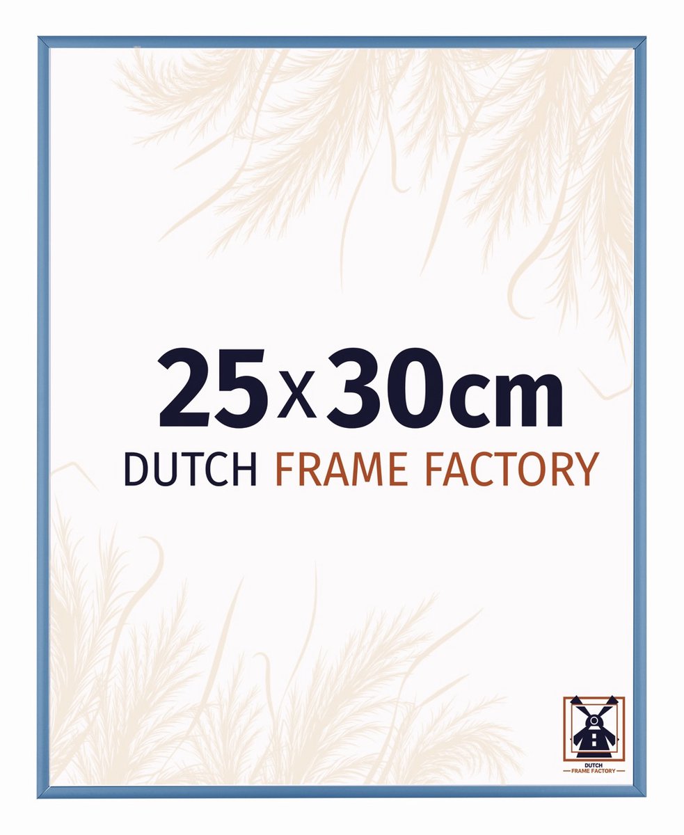 Fotolijst 25x30 cm - Aluminium - Staal Blauw - Kampen
