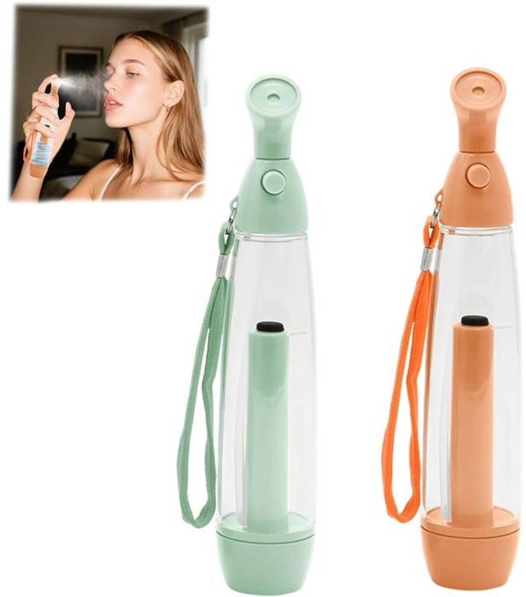 LISM-Universele handmatige watersproeier (2 stuks) | Draagbare plastic watersproeier, geschikt voor het besproeien van gezicht en lichaam.