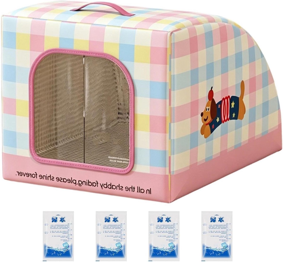 Zomerkattenbed - Koelbed Kat - Comfort voor Huisdieren - Geïsoleerd met Koelpakket - 51 x 40 x 35 cm - Grijs