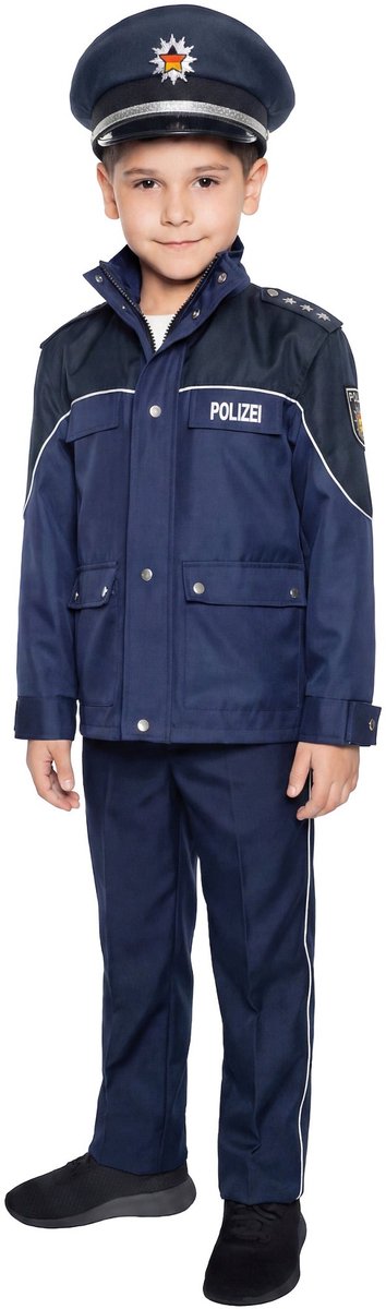 Politie Kinderkostuum - Carnaval Fasching Commissaris