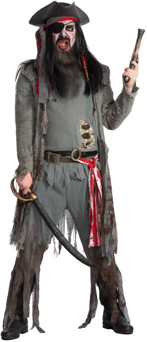 Zombie Piraat Kostuum - Halloween Carnaval