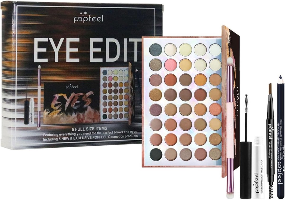 Complete Makeup Set voor Dames en Meisjes met 40 Kleuren Oogschaduw, Mascara, Eyeliner en Make-up Borstels voor een Stralende Look