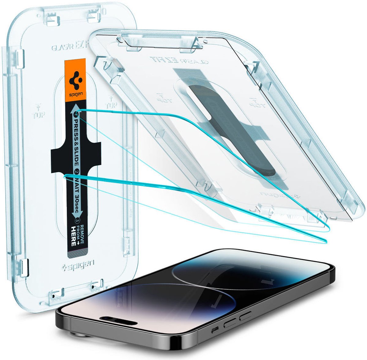 Spigen Glas.tR EZ Fit 2-pack iPhone 14