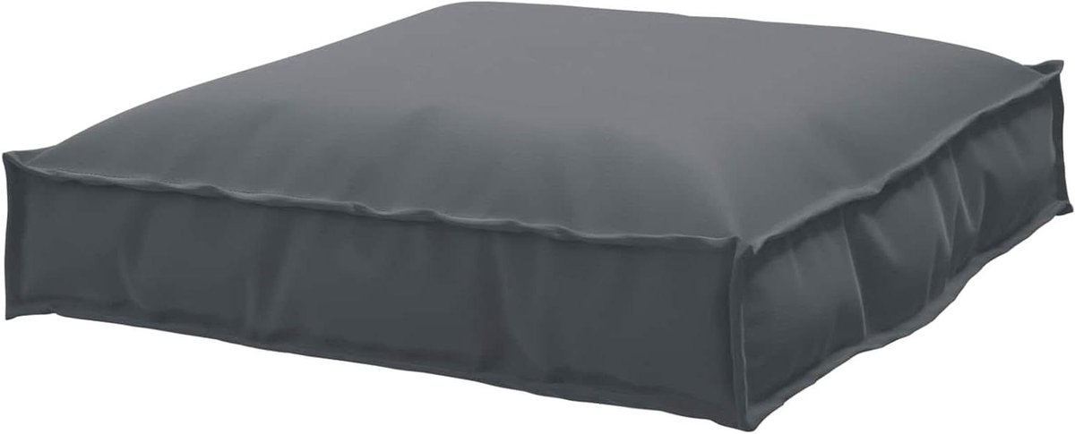 Palletkussen Antraciet - Buitenmeubel Kussen - Terras Aankleden - Waterbestendig Oxford Stof - 70 x 70 x 12 cm - Antraciet
