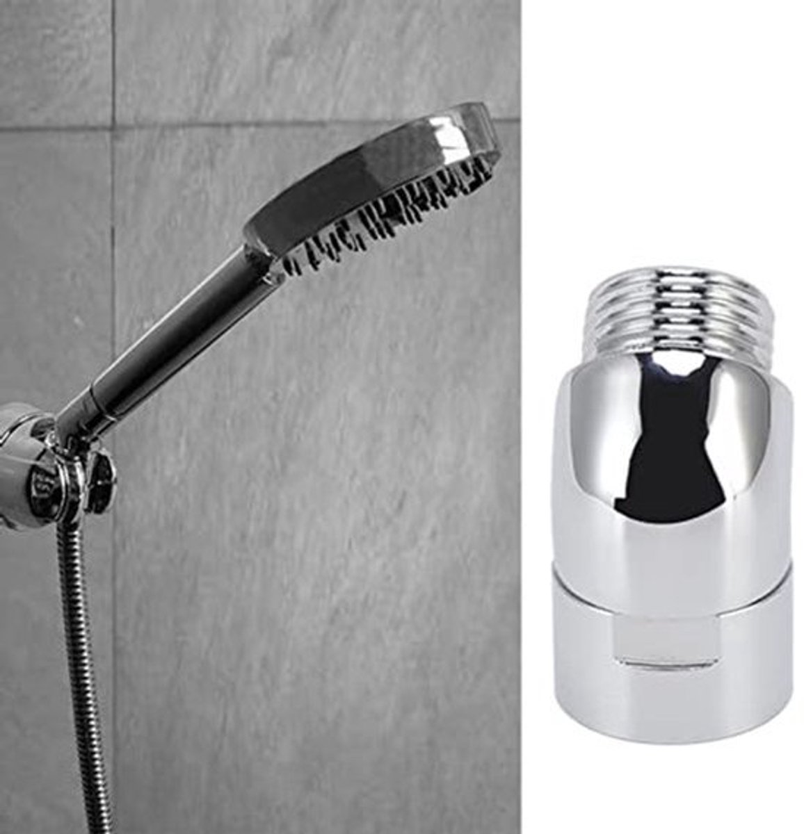 Douchekop Elbow G1/2in Draad - Messing Adapter voor Badkamer - Verstelbare Hoek