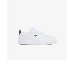 Lacoste COURT ACE 226 1 SMA WHT/BURG Heren Sneakers - wit / bordeaux