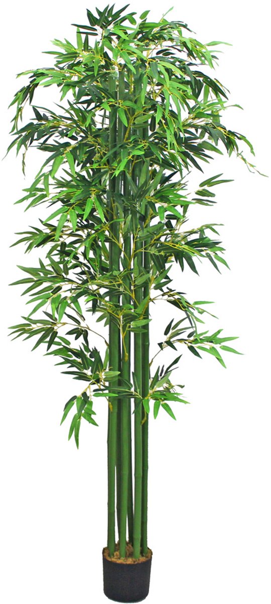 Valse Kunstmatige Plant Bamboe Plant Echt Hout Decoratie 210cm DECOVEGO