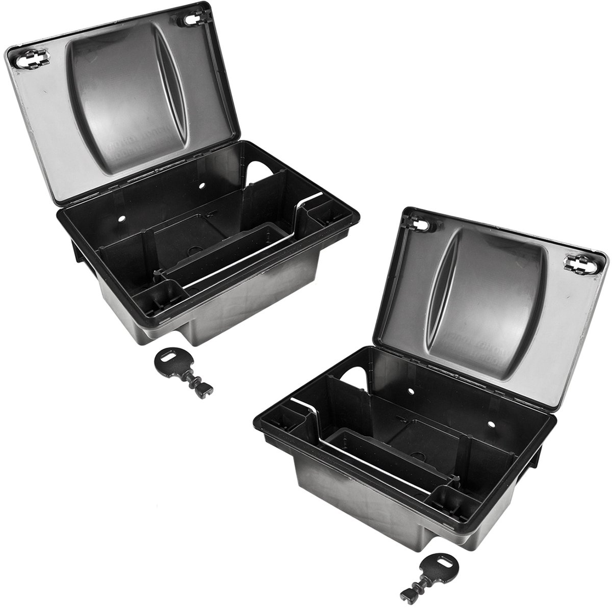 2 x Aasstation Rattenset Aasdoos Tuin Muizenval Muizen Rattenaasdoos Doos Rattenaasstation Rattenval Kinderen Huisdierveilig Aasdoos Cadeau Petigi