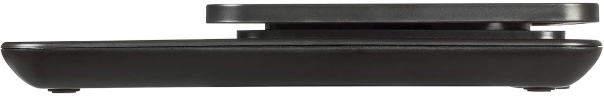 SnelShoppen - Digitale Keukenweegschaal tot 5 kg - Tare Functie - Groot Verlicht LCD Display - Modern en Compact - Zwart - Voor Bakken, Koken en Diëte