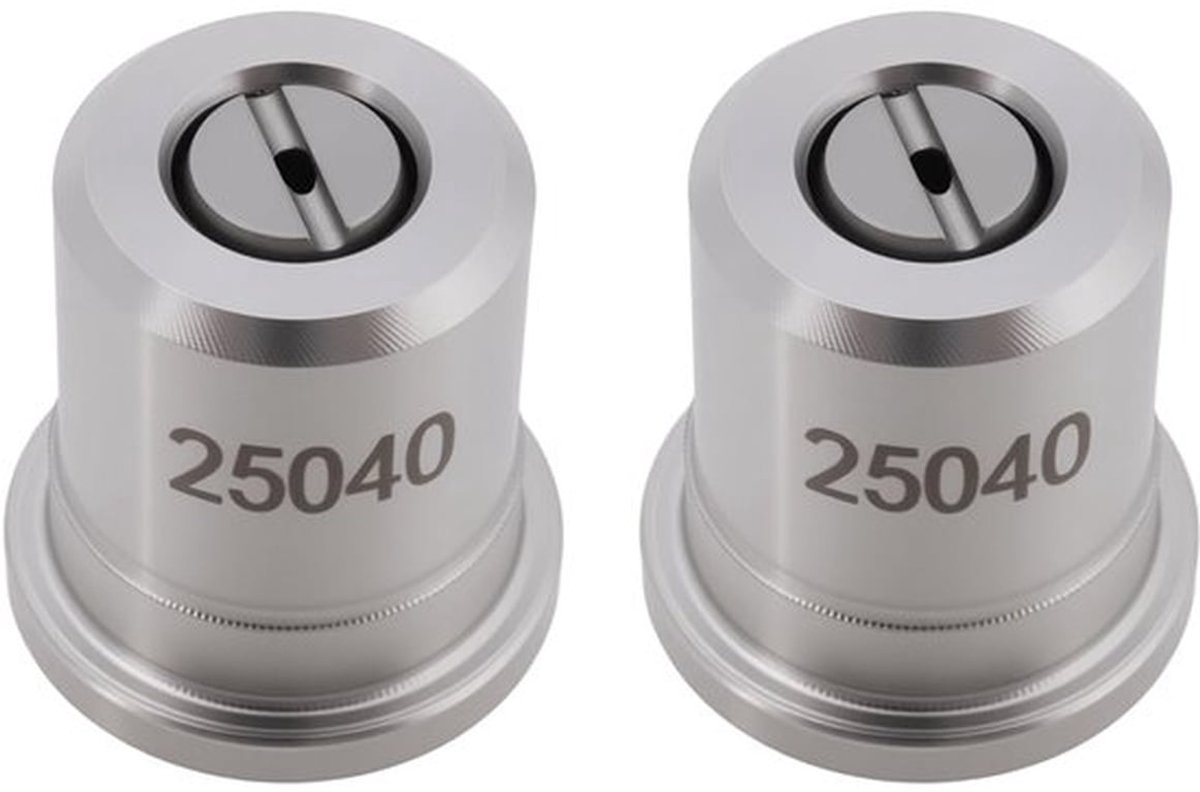 2 stks 040 Hoek 25 ° Nozzle Hogedruk Spuitpistool Reinigingsmachine Rvs Nozzle Maximale Druk 350Bar Compatibel met