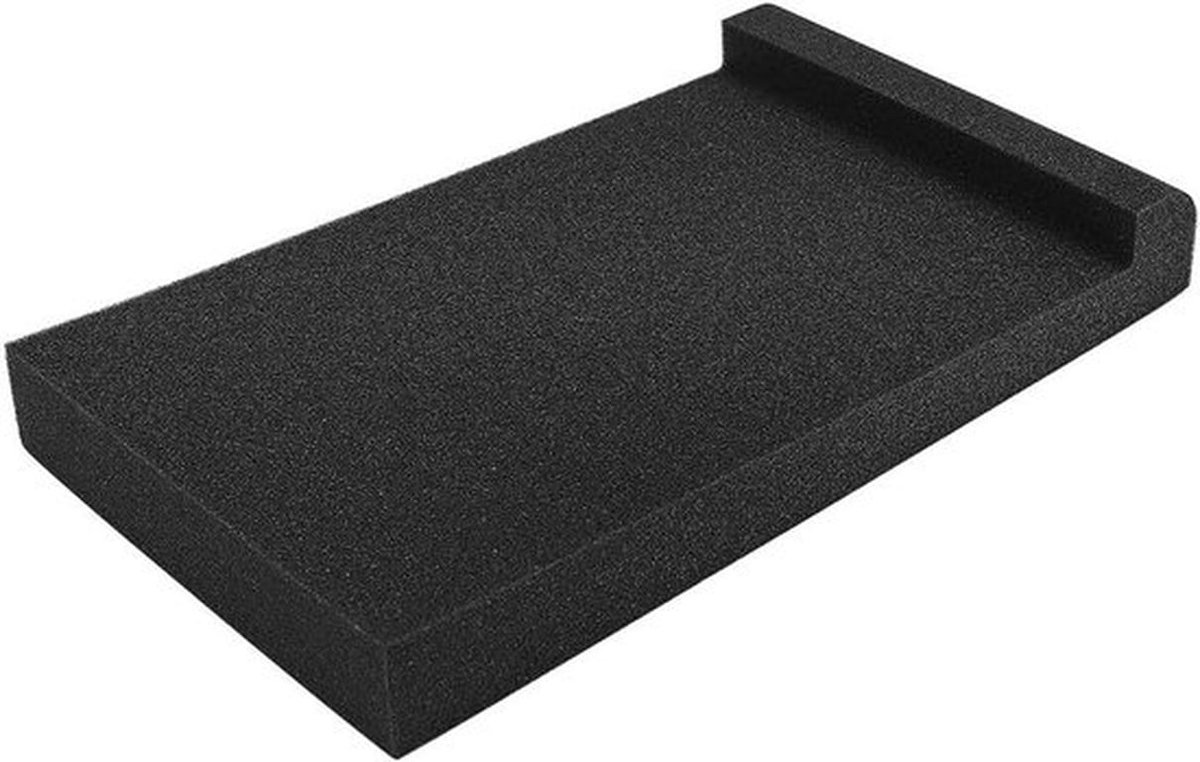 Geluidsisolatiepad - Studio-monitor - Stabiele luidsprekerbasis - Zwart - Verbeterde geluidskwaliteit - Geschikt voor alle modellen - 30 cm x 17 cm x 4,0 cm