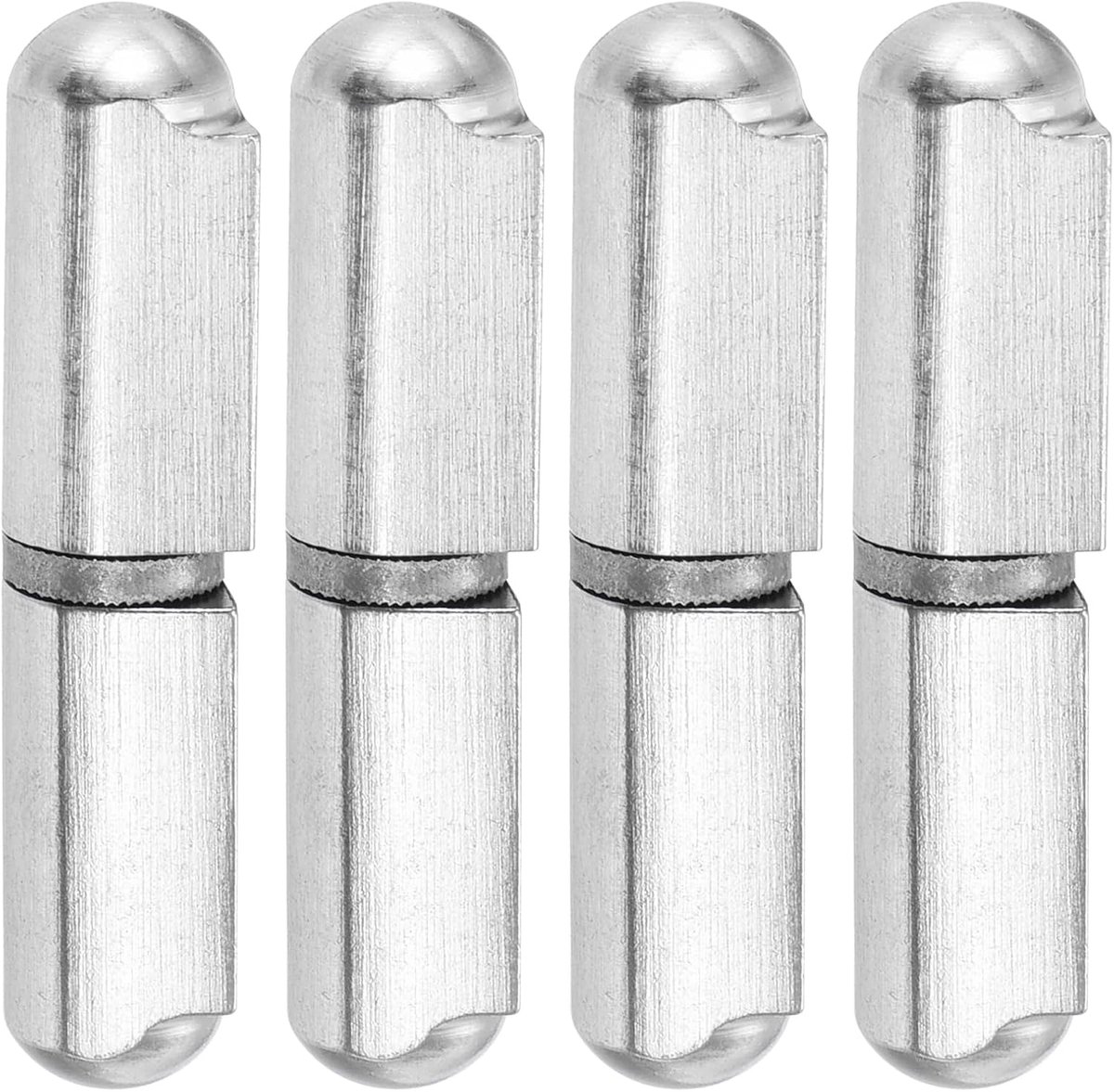 Scharnieren, 4 stuks 1-1/2 inch lang 65/64 inch diameter - lasbare scharnieren van roestvrij staal 304, ronde behuizing, afneembaar voor metalen poort, oprijplaat, diameter 13/64