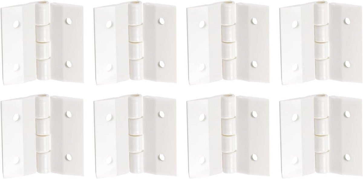 Scharnieren 1,2 x 1,34 inch mini hardware vouwscharnieren piano scharnieren met montagegat voor kofferboxen kunsthandwerk wit