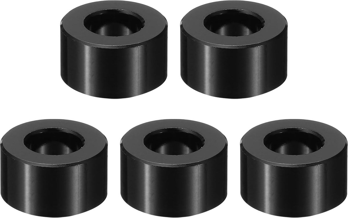 M10 Aluminium Spacers, 5 Stks Metalen Spacer Aluminium 3/8 "ID x 3/4" OD x 3/8" L Aluminium Spacer Schroef Standoff Ronde voor 3/8" of M10 Schroef Bouten