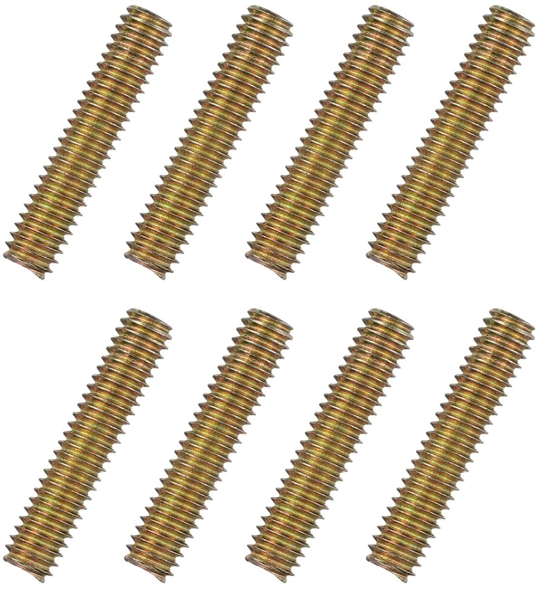 8 stuks schroeven met volledige schroefdraad, 5/16 x 1-1/2 inch, alle draadpennen, lange schroefdraadschroeven, koolstofstaal voor meubels, leuning, montage, bevestiging, aansluiting, frame,