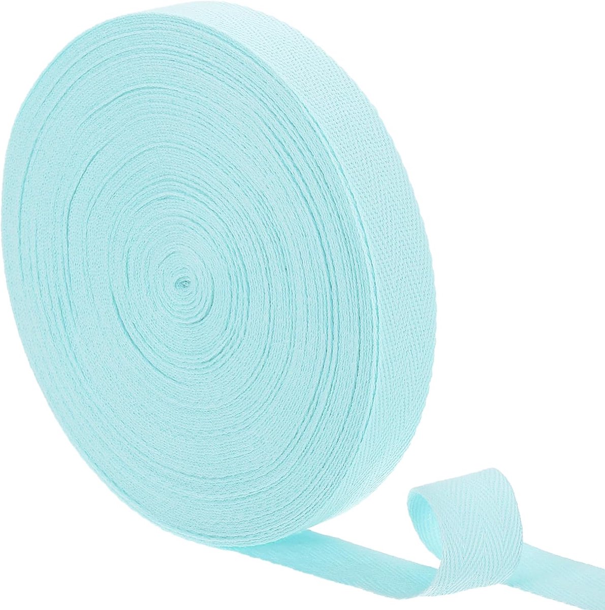 23 Iarde Twill-lint van katoen, 3/4 inch visgraatlint voor kleding, naaien, knutselen (blauw)