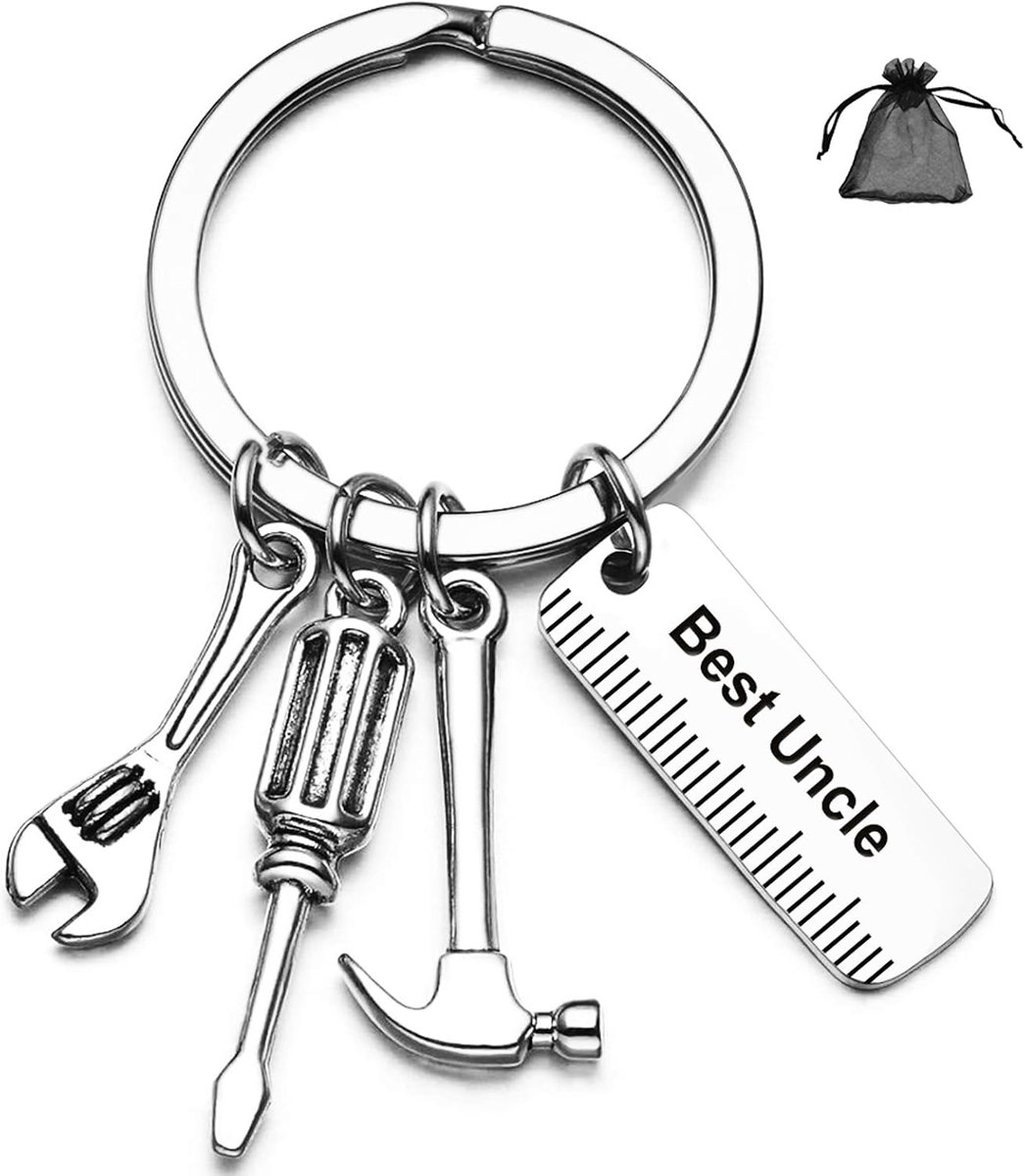 Oom Sleutelhanger Speciale Oom Sleutelhanger Geschenken voor Verjaardag Thanksgiving Kerstmis Nieuwjaar Viering 1 stks