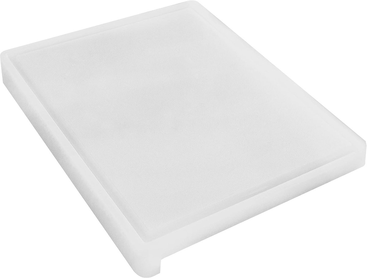 1437 HARDE WEERSTAND POLYETHYLEEN HAKKOPPEN EN SNIJPLAATS, Polythyleen, Wit