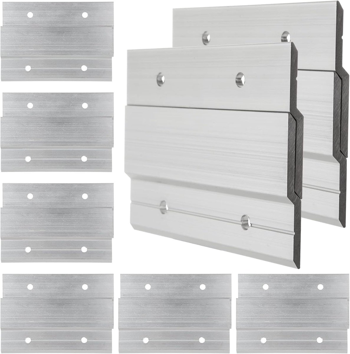 16 Stück 4" französische Stollenaufhänger, robuster Metall-Bilderaufhänger mit Z-Stange, ineinandergreifende Aluminium-Z-Clips Zum Aufhängen von Bildern, Kanten, Wandmontage, Hardware-Kit