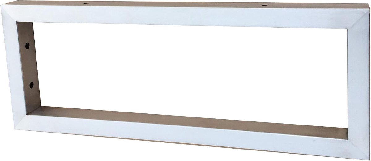 Wastafelconsole van geborsteld roestvrij staal (450 x 150 mm)
